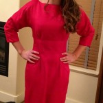 Fitting the dress.