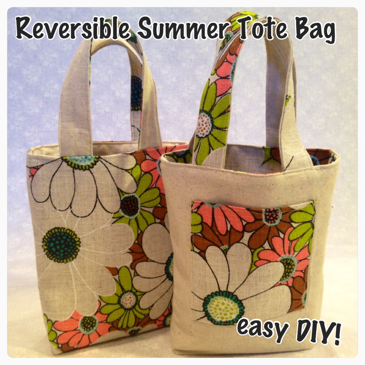 ... at 1280 Ã— 1280 in DIY: Super easy reversible bag pattern . Next