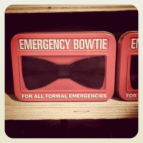 emergency bow tie formal emergencies