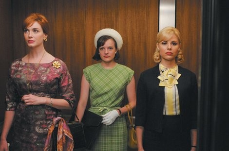 ladies of mad men elevator
