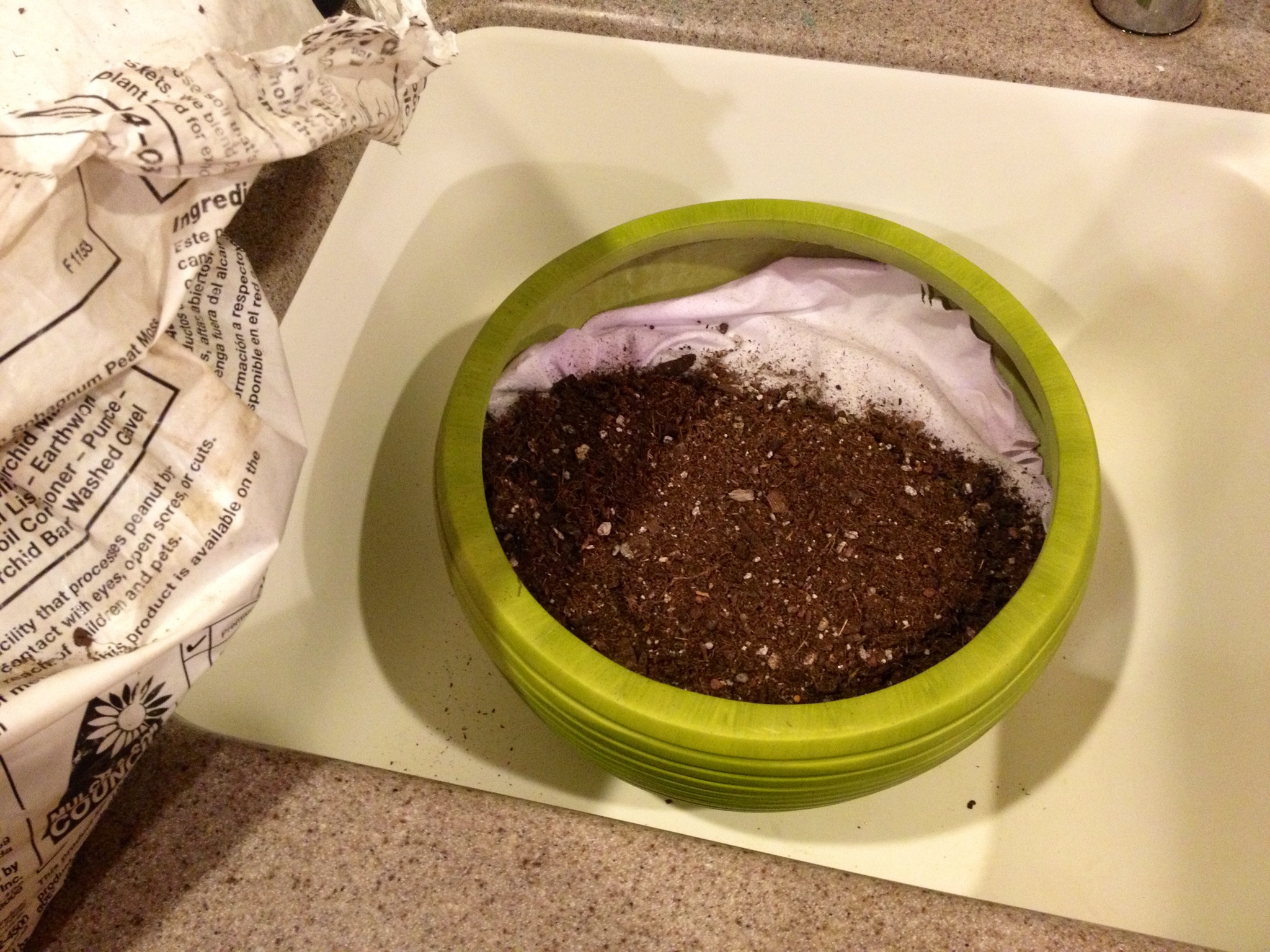 use packing peanuts in pots noelle o designs