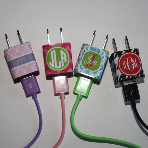 monogrammed charger