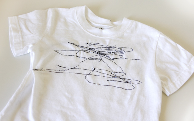 scribble sewing shirt