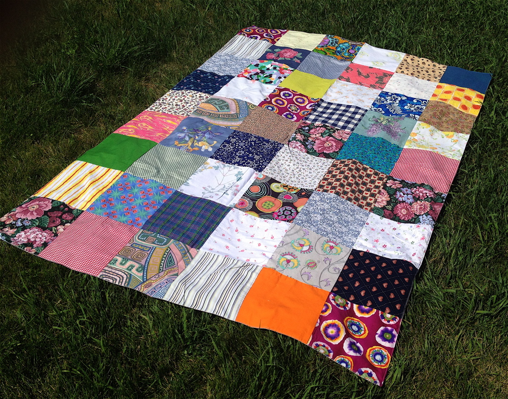 patchwork picnic blanket