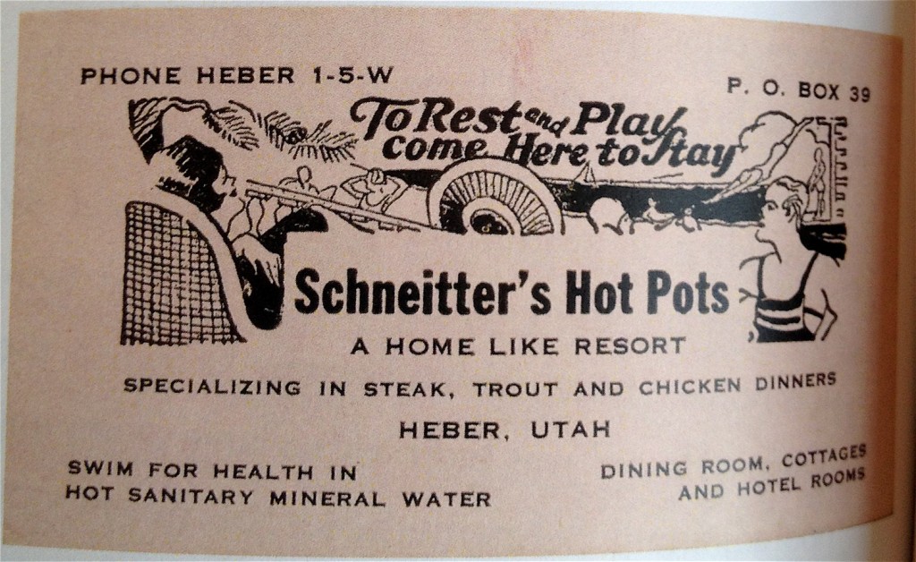 Schneitter's Hot Pots, Midway UT