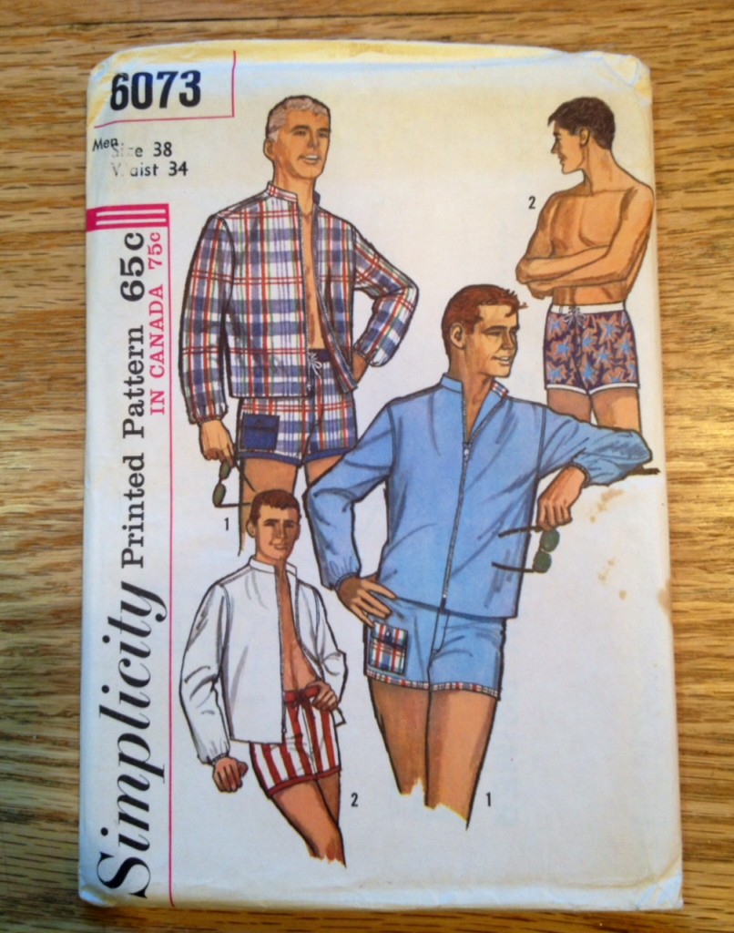 1965 mens bathing suit pattern