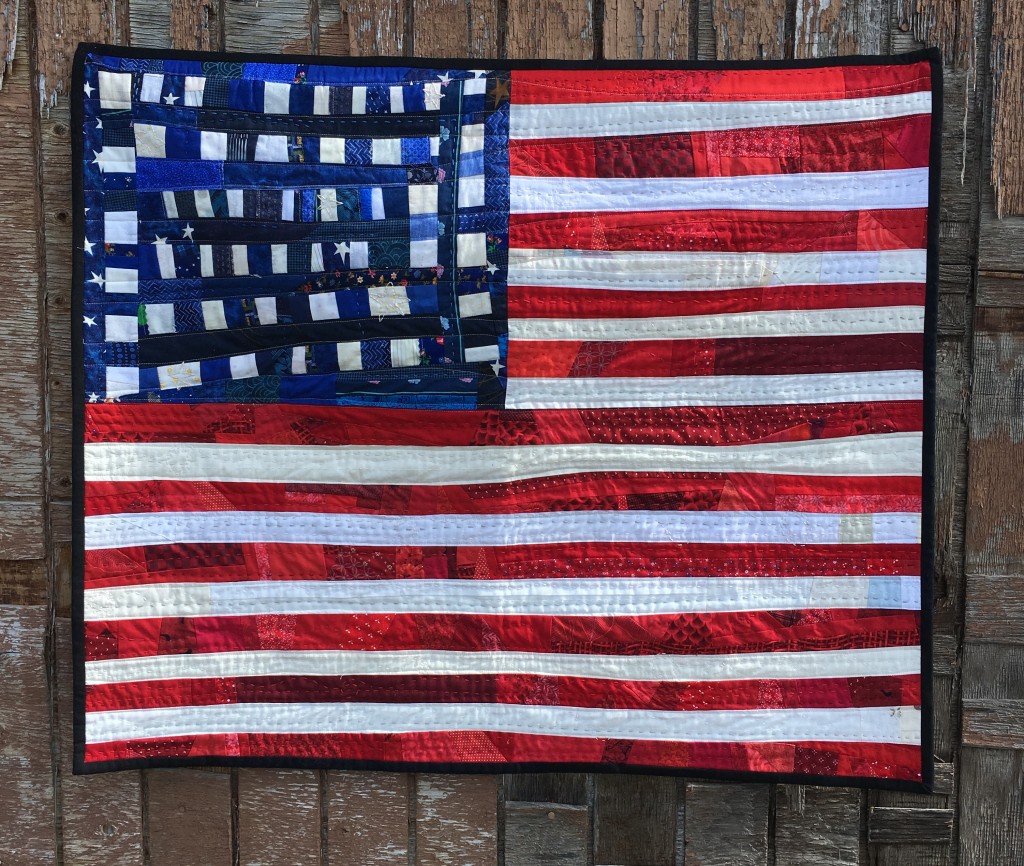American Flag quilt by Noelle Olpin