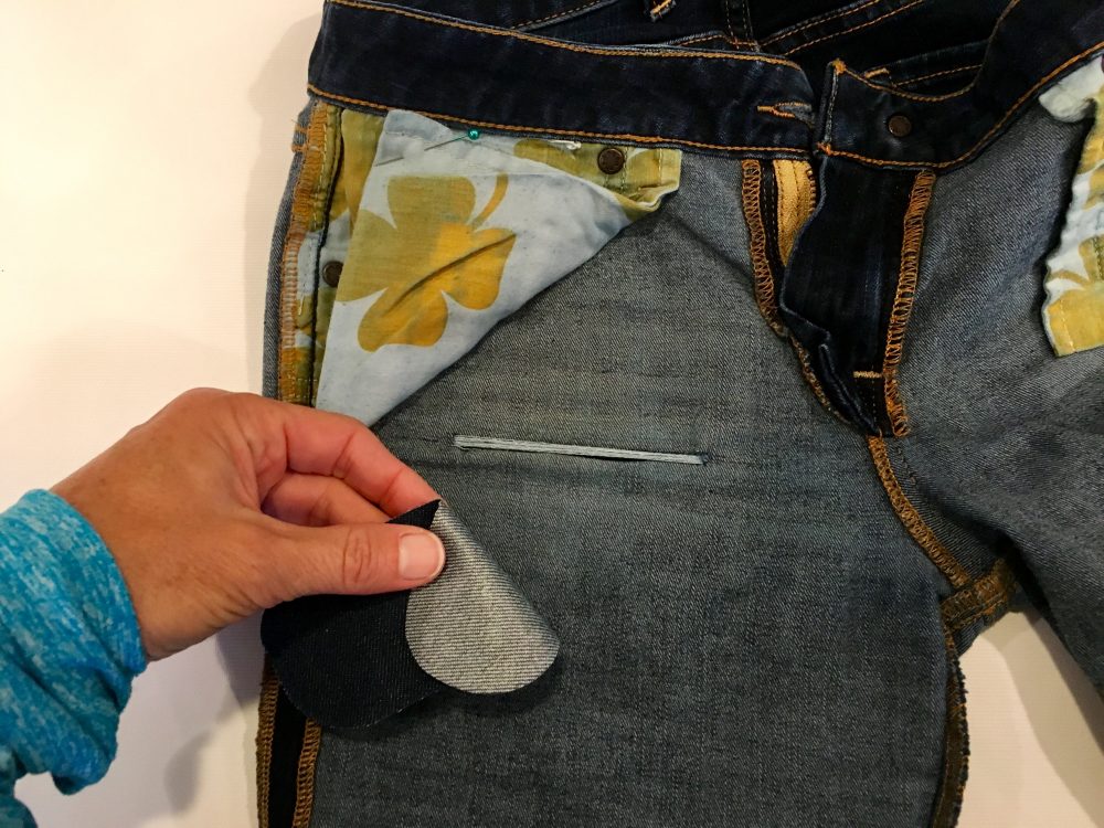 How to fix a hole in jeans noelle o designs