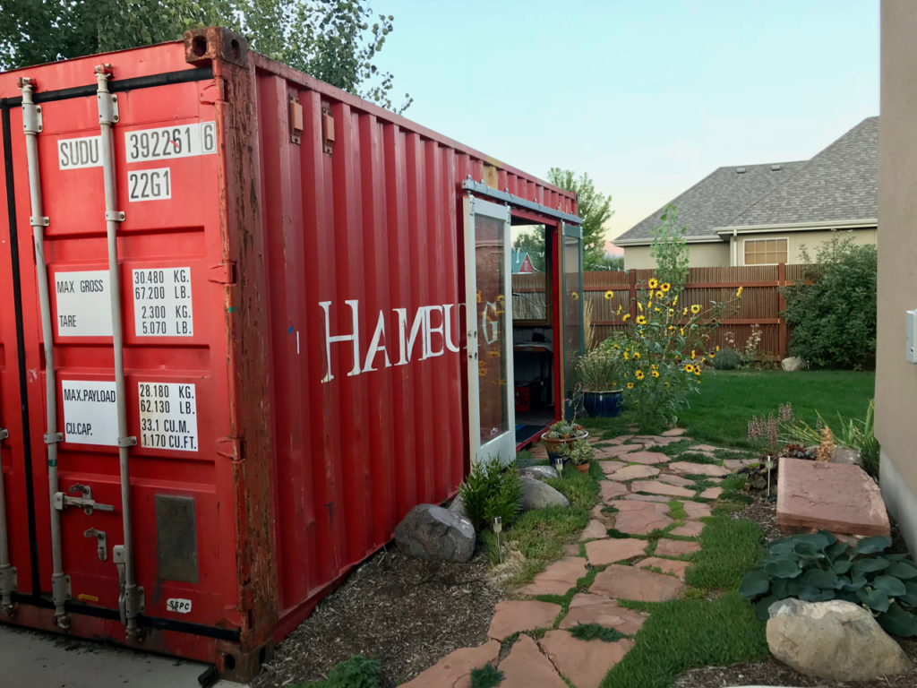 backyard shipping container