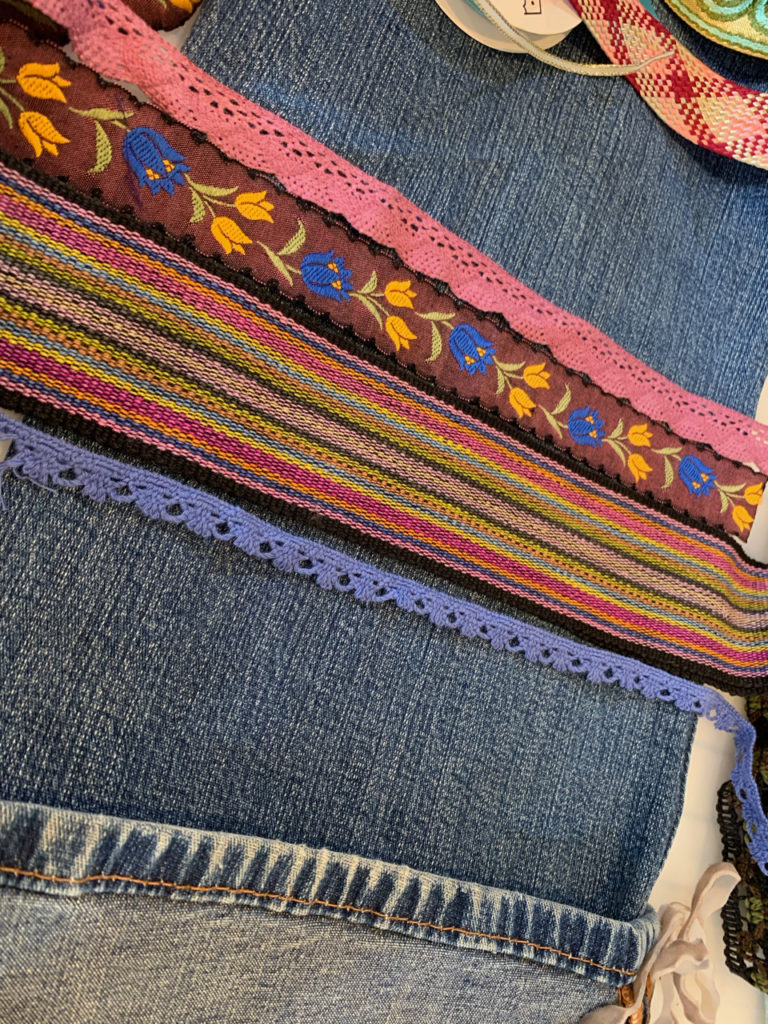 embellished jeans DIY